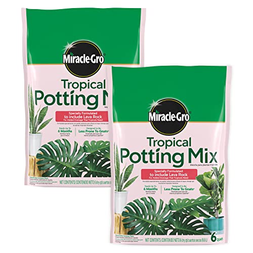 Miracle-Gro Tropical Potting Mix, 6 qt. (2-Pack)