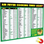 Vegan Air Fryer Cheat Sheet Magnet - Cooking Times