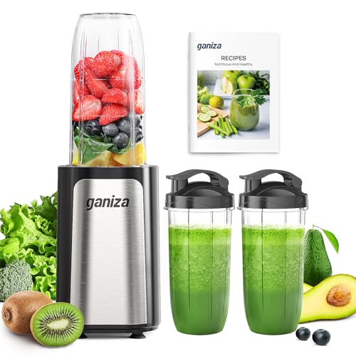 Ganiza Smoothie Blender, 14Pcs Portable Personal Blender Shakes & Smoothies