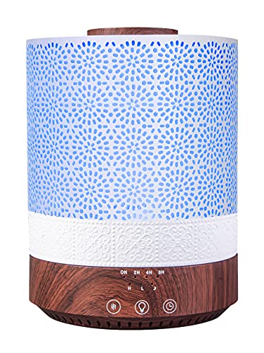 BlueHills 2500 ML Premium XL Essential Oil Diffuser Décor Cover Dark Wood