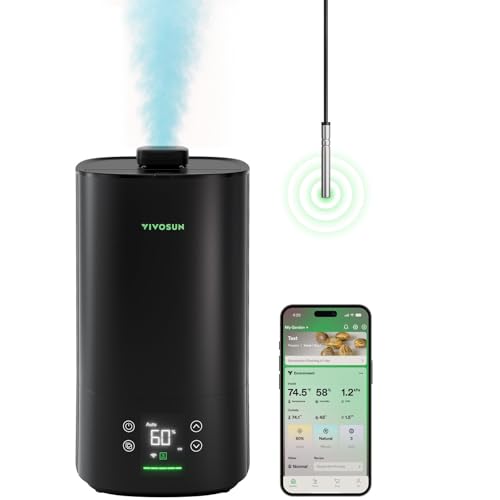 VIVOSUN AeroStream H05 1.32 Gal Smart WiFi Humidifier with Humidity Probe
