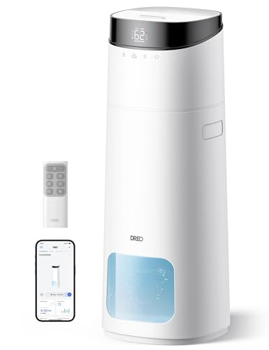 DREO 16L Smart Humidifier Large Room 1000 ft², 130H Runtime, 30dB, Top Fill