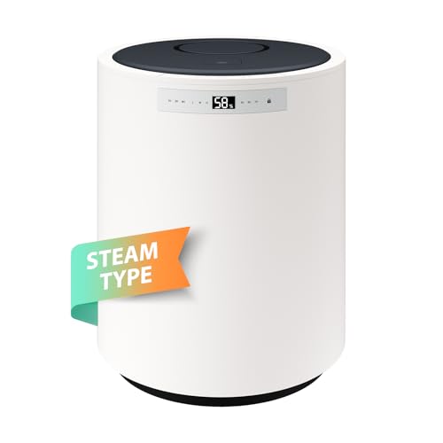 Y&O Steam Humidifier Large Room, 10L/2.64Gal Whole House Humidifier with 304 Stainless Steel Heater, Filterless, No White Dust, Warm Mist Humidifier for Baby Bedroom