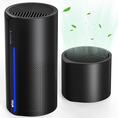 Afloia Air Purifier&Humidifier Combo, Evaporative Humidifier, 7 Color Light