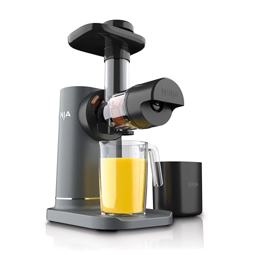 Ninja NeverClog Cold Press Juicer, 24oz Jug, 36oz Pulp, Charcoal, JC151