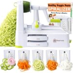 Brieftons 5-Blade Vegetable Spiralizer & Veggie Noodle Maker