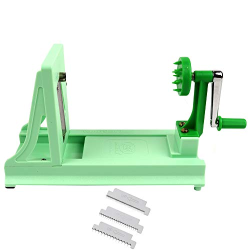 Vollum Vegetable Spiralizer with 4 Blades Straight and Serrated