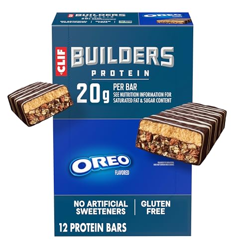 CLIF BUILDERS Protein Bars, OREO-Flavored, 20g Protein, 12ct