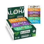 ALOHA Organic Plant Based Protein Bars - 6 Flavor