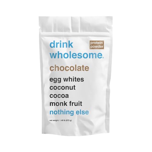 drink wholesome Chocolate Egg White Protein Powder for Sensitive Stomachs