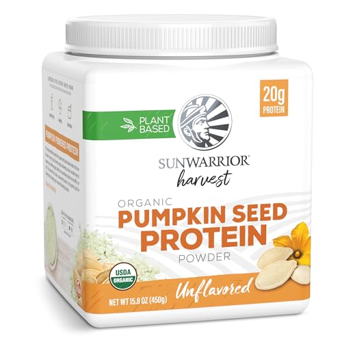 Organic Pumpkin Seed Protein Powder Cold Pressed, Simple Single-Ingredient Superfood Plant-Based, Easy to Digest All 9 Essential Amino Acids Mild Flavor for Smoothies, Baking & 20g Protein 15 Servings