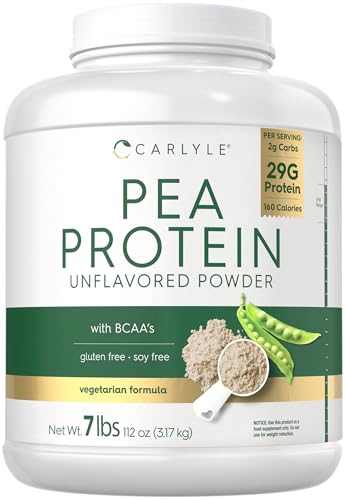 Carlyle Pea Protein Isolate Powder | 7lb | Unflavored | 29G Per Serving
